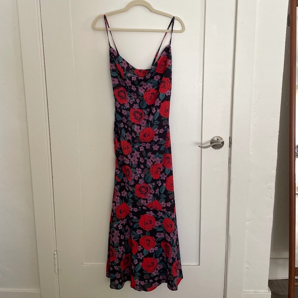 Sunfere Alanna Floral Printed Maxi Slip Dress Size S - Picture 5 of 13